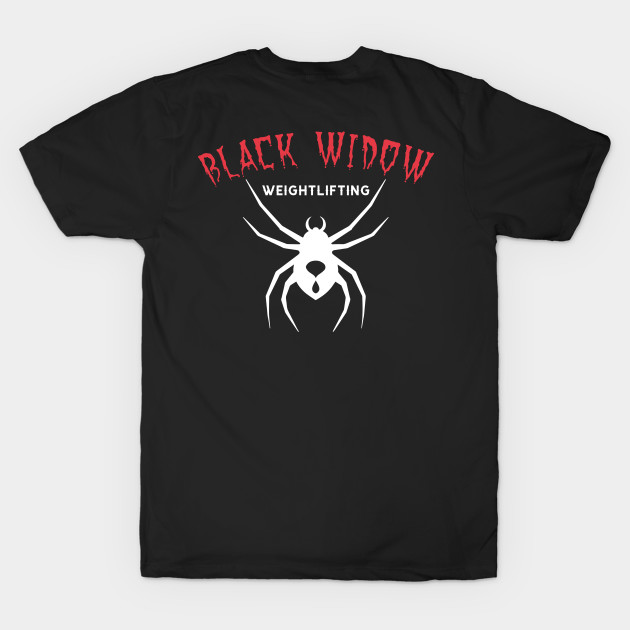 Black Widow Weightlifting by Tees by Cinny